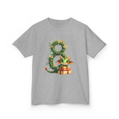 Kids Dragon Number 8 T-Shirt — Cute Birthday 8th Tee