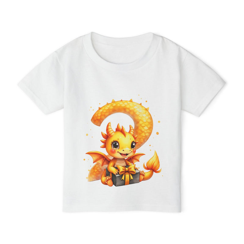 Toddler T-Shirt — Cute Orange Baby Dragon with Gift Graphic