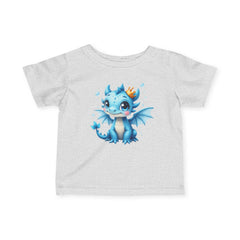 Baby Dragon Crown Infant Tee — Cute Blue Dragon Graphic Shirt