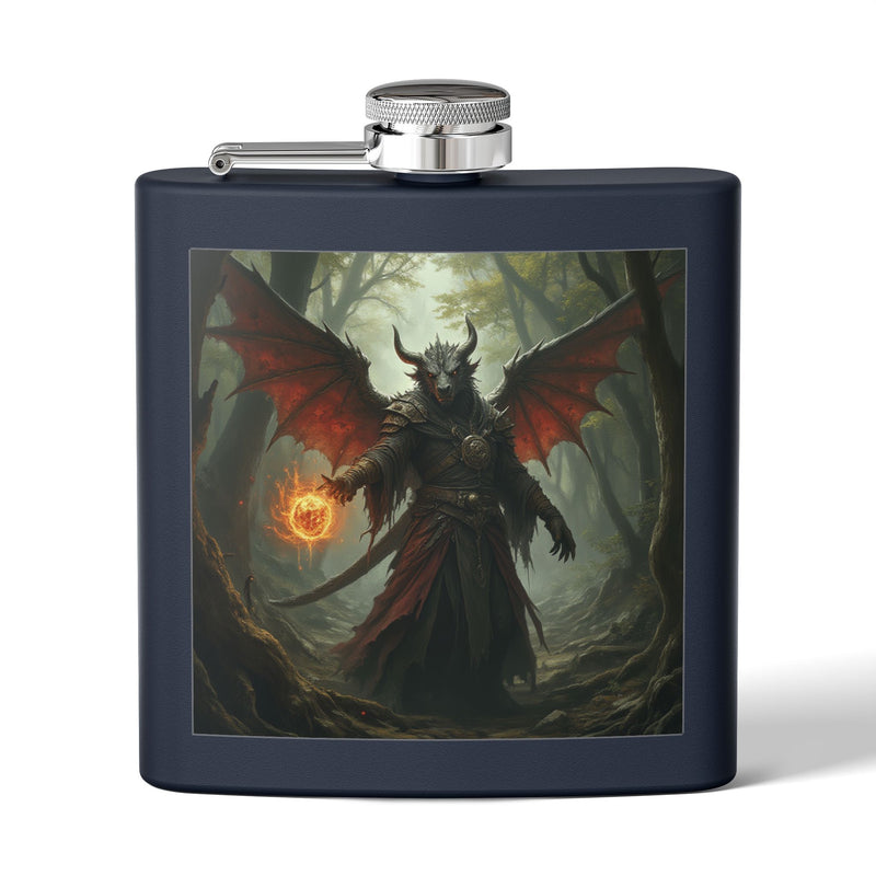 forest dragon mage 6oz Stainless Steel Flask