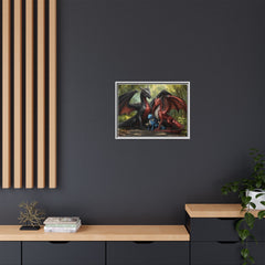 dragon family of 3 canvas print