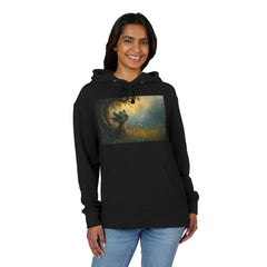 Dreamy woodland dragon Hoodie — Cozy Night Meadow Graphic Hoodie