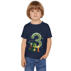Toddler T-Shirt — Cute Dragon 3rd Birthday Shirt