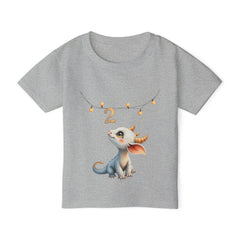 Toddler T-Shirt — Cute Baby Dragon 2nd Birthday Tee