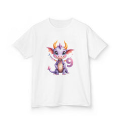 Kids' Cute Purple Dragon T‑Shirt — Adorable Birthday Number 9 Tee