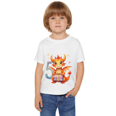 Toddler T-Shirt — Cute Birthday Dragon “5” Gift Tee