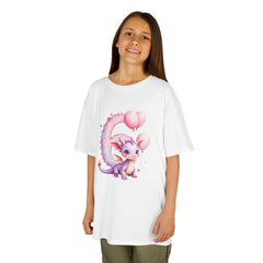 Kids Dragon T-Shirt — Cute Pink Balloon Dragon Graphic Tee