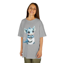 Kids Dragon T-Shirt — Cute Blue Baby Dragon Graphic Tee