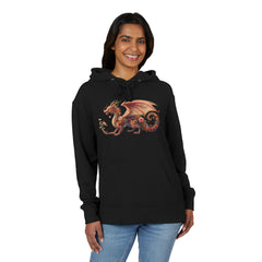 floral Dragon Hoodie — Fantasy Dragon Pullover