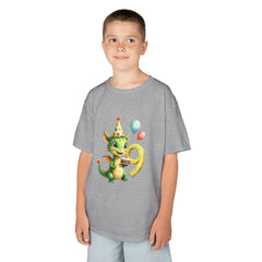 Kids Birthday Dragon T-Shirt — Cute Party Number 9 Tee