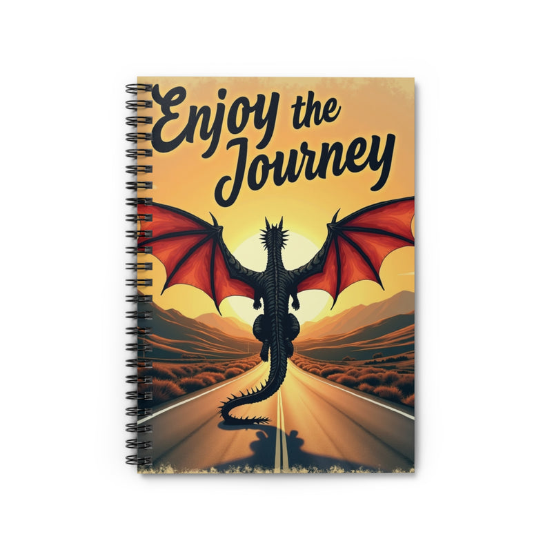 Enjoy the Journey Dragon Spiral Notebook — Ruled Travel Journal