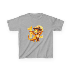 Kids Dragon 12th Birthday T-Shirt — Cute Explorer Dragon Graphic Tee