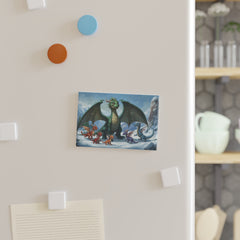 Dragon Family of 6, one parent Magnet