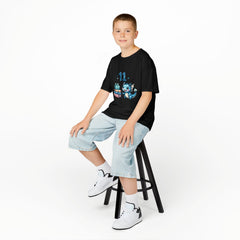 Kids T‑Shirt — Cute Blue Dragon 11th Birthday Design with Presents