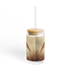 Be You Dragon Sipper Glass — 16oz Inspirational Water Bottle with Straw