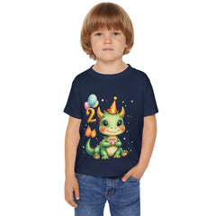 Toddler T-Shirt — Cute Birthday Dragon '2' Party Tee for 2-Year-Olds