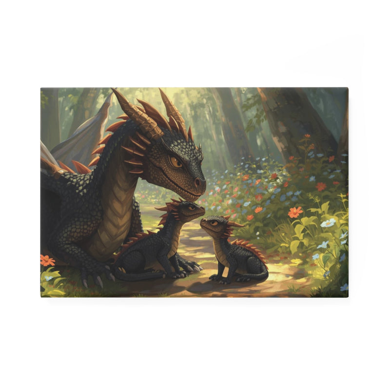 Dragon Family of 3, one parent Magnet