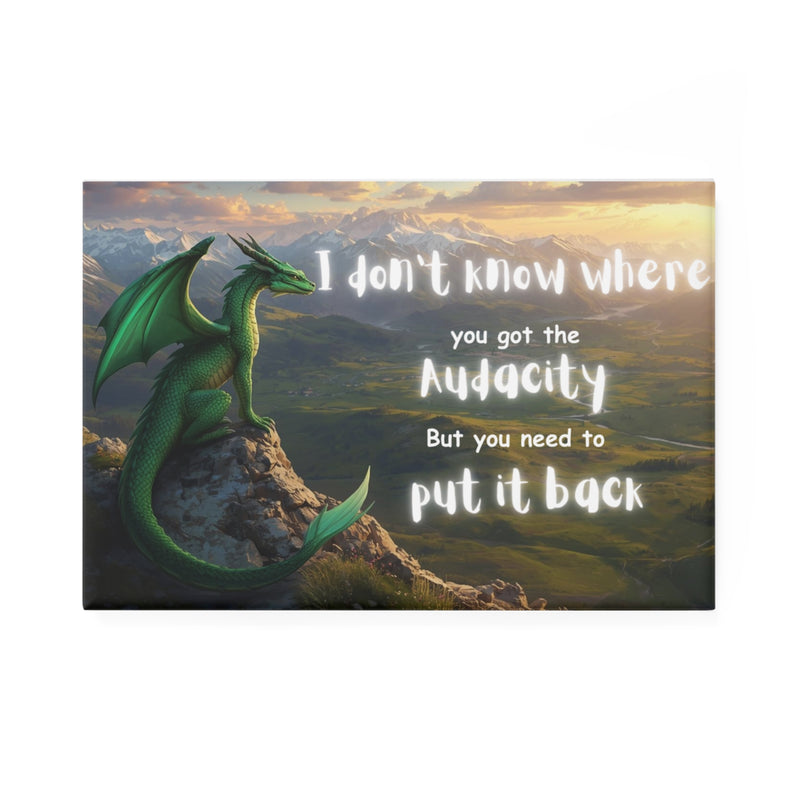Magical Dragon Quote Magnet
