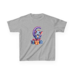 Kids Dragon Birthday T‑Shirt — Cute Dragon with Gifts