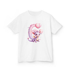 Kids Dragon T-Shirt — Cute Pink Balloon Dragon Graphic Tee