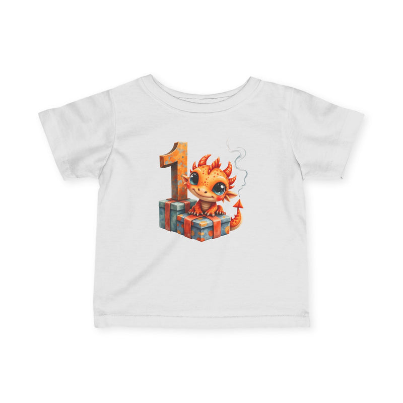 Infant Tee — Cute Baby Dragon 1st Birthday Shirt