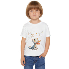 Toddler T-Shirt — Cute Baby Dragon 2nd Birthday Tee