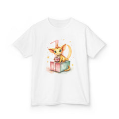 Kids Birthday dragon T-Shirt — Cute dragon on Present Birthday Tee