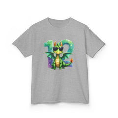 Kids' 12th Birthday Dragon T‑Shirt — Cool Sunglasses Dragon with Number 12