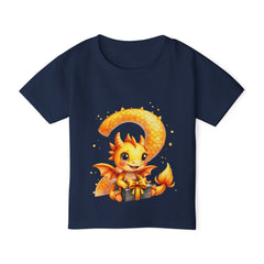 Toddler T-Shirt — Cute Orange Baby Dragon with Gift Graphic