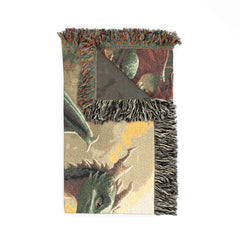 dragon family of 8, woven blanket