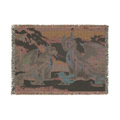 Dragon Family of 6 Woven Blanket