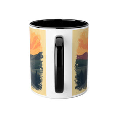 Enjoy the Journey Dragon Accent Mug — 11oz Inspirational Coffee Cup