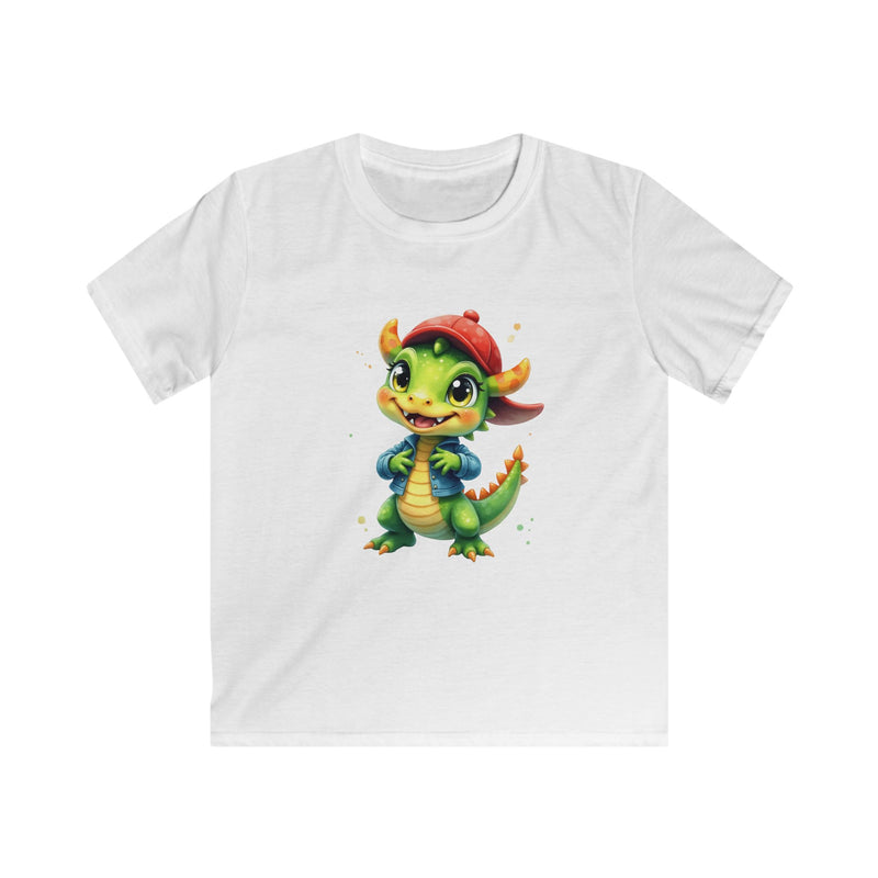 Kids Dragon T-Shirt — Cute Pirate Bandana Cartoon Tee for Toddlers & Children