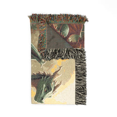 dragon family of 8, woven blanket