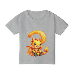 Toddler T-Shirt — Cute Orange Baby Dragon with Gift Graphic