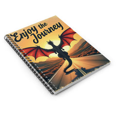 Enjoy the Journey Dragon Spiral Notebook — Ruled Travel Journal