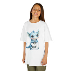 Kids Dragon T-Shirt — Cute Blue Baby Dragon Graphic Tee
