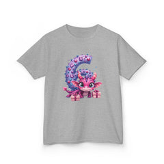 Kids Dragon Birthday Tee — Pink Cute Dragon with Number 6 and Gifts