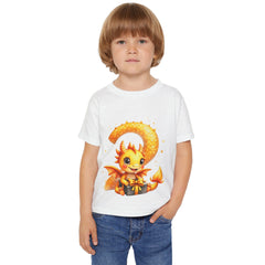 Toddler T-Shirt — Cute Orange Baby Dragon with Gift Graphic