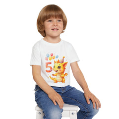 Toddler T-Shirt — Cute Birthday Dragon 5th Birthday Tee