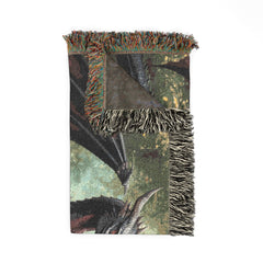 Dragon family of 3 Woven Blanket