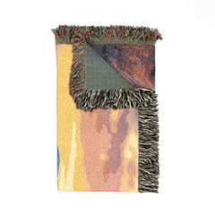 Unicorn Woven Blanket — Mystical Sunset & Twilight Horse Tapestry Throw