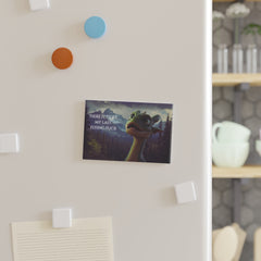 Humorous Dragon Magnet with Quote