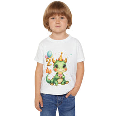Toddler T-Shirt — Cute Birthday Dragon '2' Party Tee for 2-Year-Olds