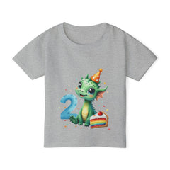 Toddler T-Shirt — Cute Dragon 2nd Birthday Design