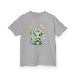 Kids Dragon Birthday T‑Shirt – Cute 6th Birthday Dino/Dragon with Balloons