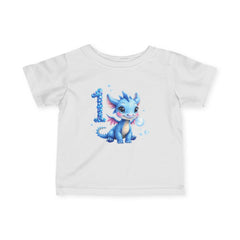 Infant Tee — Blue Baby Dragon 1st Birthday Shirt