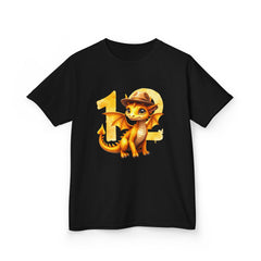 Kids Dragon 12th Birthday T-Shirt — Cute Explorer Dragon Graphic Tee