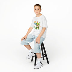 Kids Birthday Tee — Cute Party Dragon with "11" Number
