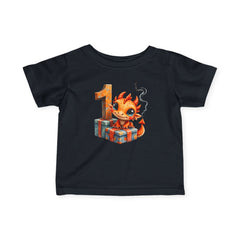 Infant Tee — Cute Baby Dragon 1st Birthday Shirt